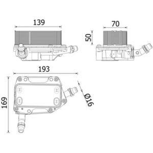 Öljynjäähdytin, Automaattivaihteisto Behr Mahle Clc 351 000p Öljynjäähdytin, Automaattivaihteisto Behr Mahle Clc 351 000p