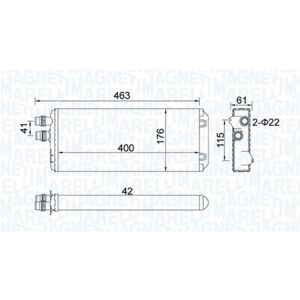 Magneti Marelli Malli 350218325000 - Lämmitys / Radiatori Magneti Marelli Malli 350218325000 - Lämmitys / Radiatori