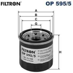 Öljynsuodatin Filtron Op 595/5 Öljynsuodatin Filtron Op 595/5