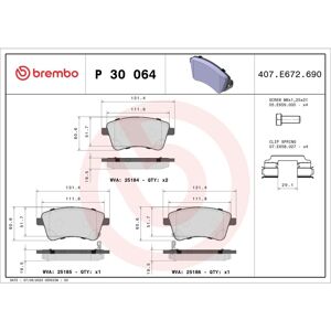 Jarrupalasarja Brembo P 30 064, Edessä Jarrupalasarja Brembo P 30 064, Edessä