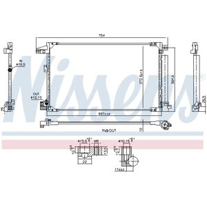 NISSENS 940976 Alumiininen Kondensaattori Kuivaimella - Kondensaattori NISSENS 940976 Alumiininen Kondensaattori Kuivaimella - Kondensaattori