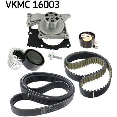 Vesipumppu, Moottorin Jäähdytys + Hammashihnasarja Skf Vkmc 16003 Vesipumppu, Moottorin Jäähdytys + Hammashihnasarja Skf Vkmc 16003