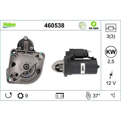 Käynnistinlaturi Valeo 460538 Käynnistinlaturi Valeo 460538