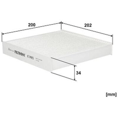 Suodatin, Sisäilma Filtron K 1465 Suodatin, Sisäilma Filtron K 1465