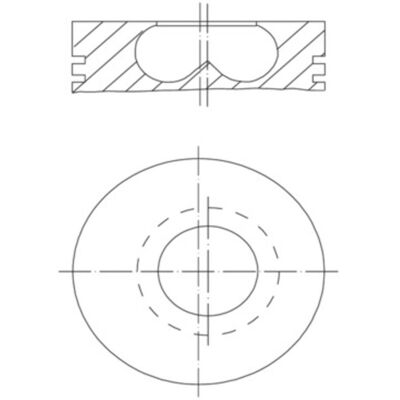 MAHLE 081 PI 00123 002 Mäntä - Moottorin osa MAHLE 081 PI 00123 002 Mäntä - Moottorin osa
