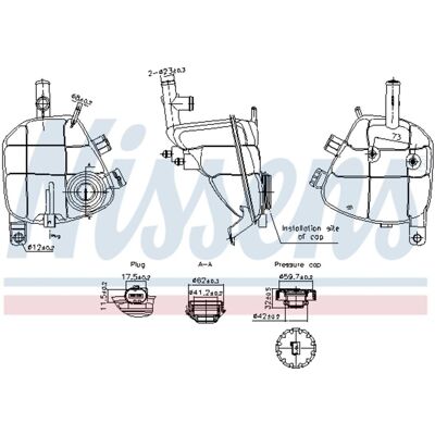 NISSENS 996202 - Laajennusastia - Jäähdytysnesteen tasoanturi NISSENS 996202 - Laajennusastia - Jäähdytysnesteen tasoanturi