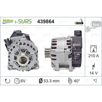 Vaihtovirtalaturi Valeo 439864 Vaihtovirtalaturi Valeo 439864