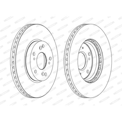 Jarrulevyt Ferodo Ddf1557c Edessä, Tuuletettu, 2 Kappale Jarrulevyt Ferodo Ddf1557c Edessä, Tuuletettu, 2 Kappale