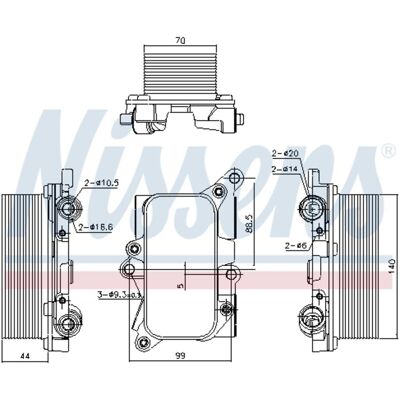 Nissens 91226 Öljyjäähdytin - Vesijäähdytin, Alumiini, VW Touareg, Audi Q7 3.0-4.2 Nissens 91226 Öljyjäähdytin - Vesijäähdytin, Alumiini, VW Touareg, Audi Q7 3.0-4.2
