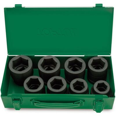 Voimahylsysarja Toptul 1 Tuumaa 8 Stk24, 27, 30, 32, 33, 36, 38, 41 Mm Voimahylsysarja Toptul 1 Tuumaa 8 Stk24, 27, 30, 32, 33, 36, 38, 41 Mm