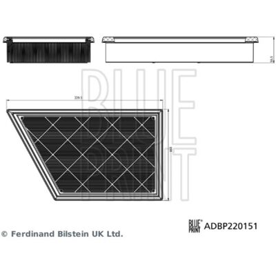 Ilmansuodatin Blue Print Adbp220151 Ilmansuodatin Blue Print Adbp220151