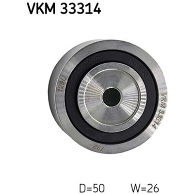 Ohjainrulla, Moniurahihna Skf Vkm 33314 Ohjainrulla, Moniurahihna Skf Vkm 33314