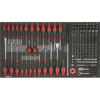 Sonic 114602 Työkalusarja - 146 osaa, 1/4" bits ja ruuvit Sonic 114602 Työkalusarja - 146 osaa, 1/4" bits ja ruuvit