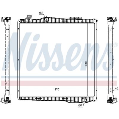 NISSENS 67291 Alumiinijäähdytin - Jäähdytin NISSENS 67291 Alumiinijäähdytin - Jäähdytin