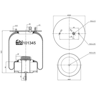 FEBI BILSTEIN 101345 Ilmapussin - Ilmapenkki FEBI BILSTEIN 101345 Ilmapussin - Ilmapenkki