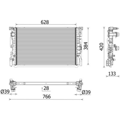 Jäähdytin Mahle Cr 2696 000p Jäähdytin Mahle Cr 2696 000p