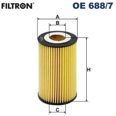 Öljynsuodatin Filtron Oe 688/7 Öljynsuodatin Filtron Oe 688/7