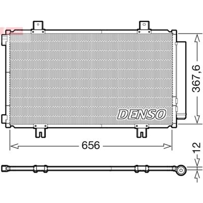 Lauhdutin, Ilmastointilaite Denso Dcn47009 Lauhdutin, Ilmastointilaite Denso Dcn47009
