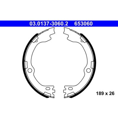 Jarrukenkä Ate 03.0137-3060.2 Jarrukenkä Ate 03.0137-3060.2