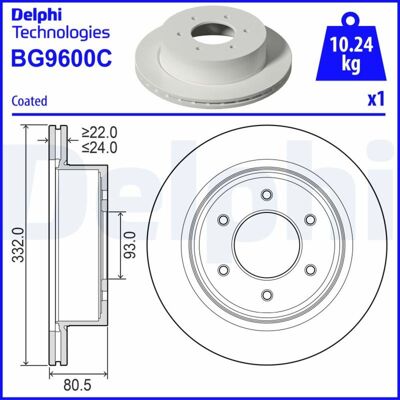 Jarrulevy Delphi Bg9600c, 1 Kappale Jarrulevy Delphi Bg9600c, 1 Kappale