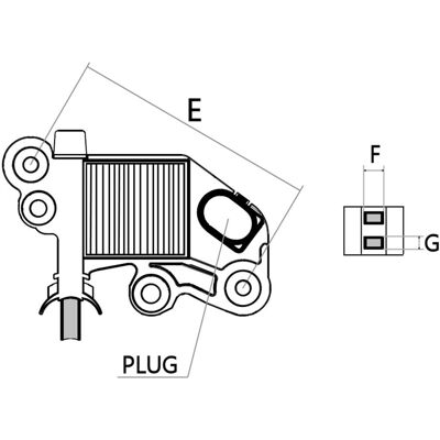 Laturin Jännitteensäädin Hc-Cargo F 032 335 656 Laturin Jännitteensäädin Hc-Cargo F 032 335 656