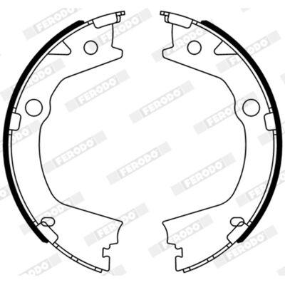 Jarrukenkäsarja Ferodo Fsb4318 Jarrukenkäsarja Ferodo Fsb4318
