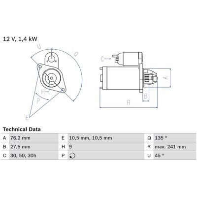 Bosch 0 986 015 050 Starter - Käytetty BMW 3-sarjassa, Cabriolet - Auton osa Bosch 0 986 015 050 Starter - Käytetty BMW 3-sarjassa, Cabriolet - Auton osa
