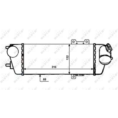 Hyundai NRF 30525 Intercooler - Ilma-ilma, ilma-vesi, i30 I 3/5 ovet Hyundai NRF 30525 Intercooler - Ilma-ilma, ilma-vesi, i30 I 3/5 ovet