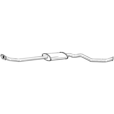 BOSAL 288-101 Väliaikainen vaimennin - Pakoputkisto BOSAL 288-101 Väliaikainen vaimennin - Pakoputkisto