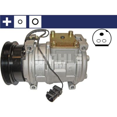 BEHR MAHLE Kompressori - 10PA17C - tiivisteellä - R134a BEHR MAHLE Kompressori - 10PA17C - tiivisteellä - R134a