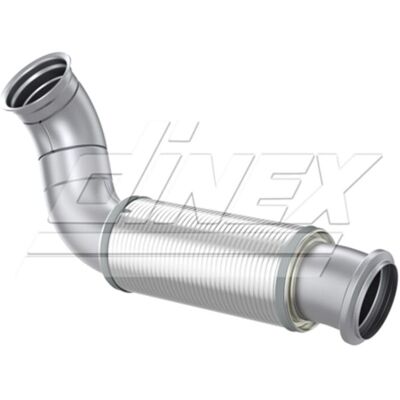 DINEX 8AA005 Pakokaasujen putki - Euro 6 Ruostumaton teräs 637mm DINEX 8AA005 Pakokaasujen putki - Euro 6 Ruostumaton teräs 637mm