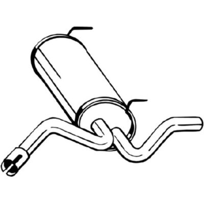 BOSAL 185-231 Pakoputken vaimennin - Opel Astra J BOSAL 185-231 Pakoputken vaimennin - Opel Astra J