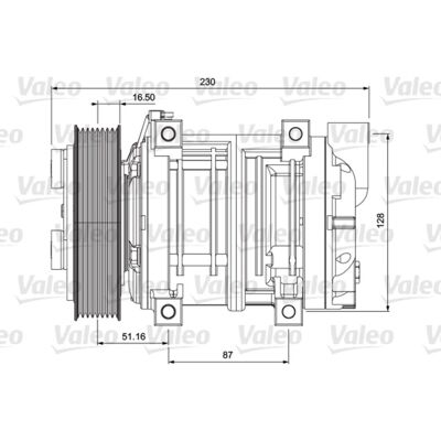 Ilmastoinnin Kompressori Valeo 716658 Ilmastoinnin Kompressori Valeo 716658