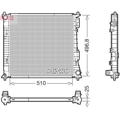 Jäähdytin,Moottorin Jäähdytys Denso Drm43017 Jäähdytin,Moottorin Jäähdytys Denso Drm43017