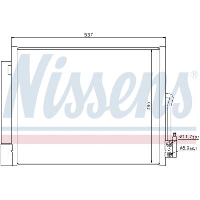 Nissens 940156 Kompakti Ilmastointikondensaattori Tuuletin - Ilmastointikondensaattori Nissens 940156 Kompakti Ilmastointikondensaattori Tuuletin - Ilmastointikondensaattori