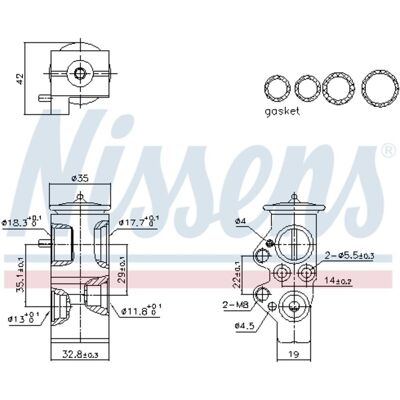NISSENS 999428 - Ilmastointi laajennusventtiili - First Fit NISSENS 999428 - Ilmastointi laajennusventtiili - First Fit