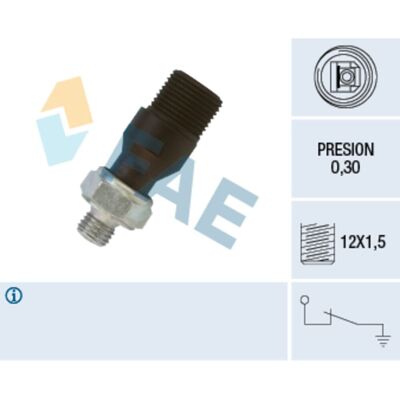 FAE 12580 Öljynpaineen kytkin - OEM IVECO M12x1,5 FAE 12580 Öljynpaineen kytkin - OEM IVECO M12x1,5