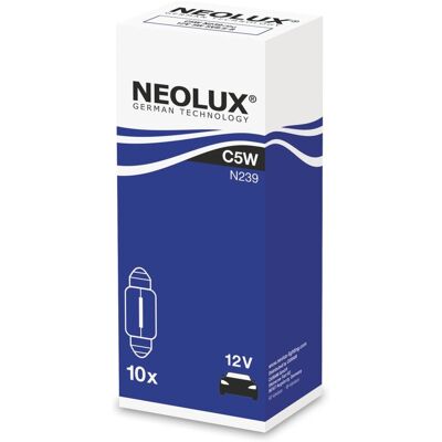 Hehkulamppu Toissijainen Neolux C5w 12v, 5w Hehkulamppu Toissijainen Neolux C5w 12v, 5w