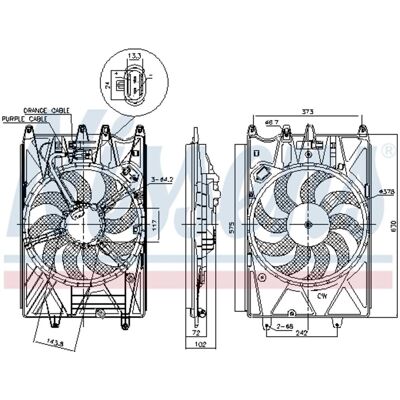 NISSENS 85937 Radiatorin tuuletin - Jäähdytysjärjestelmä NISSENS 85937 Radiatorin tuuletin - Jäähdytysjärjestelmä