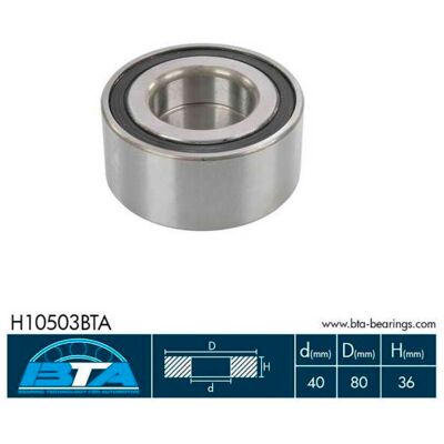 BTA Pyöränlaakerisetti Mitsubishi Carisma - Etu, 80mm, 36mm Leveys BTA Pyöränlaakerisetti Mitsubishi Carisma - Etu, 80mm, 36mm Leveys