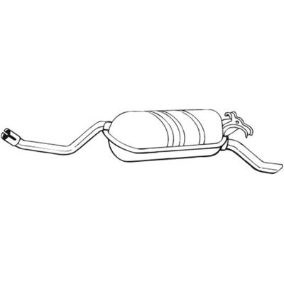 BOSAL 278-189 Takaluukkuäänenvaimennin - Mercedes-Benz W124 BOSAL 278-189 Takaluukkuäänenvaimennin - Mercedes-Benz W124