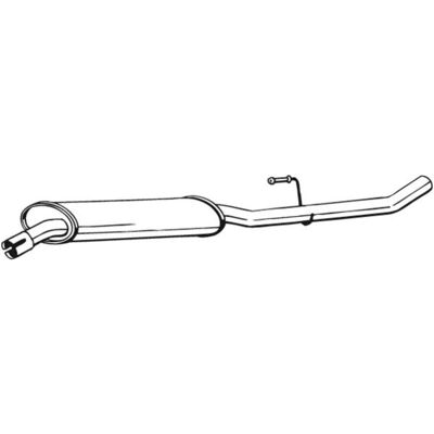 BOSAL 283-307 Väliaikainen ja keskitetty äänenvaimennin - Pakoputki BOSAL 283-307 Väliaikainen ja keskitetty äänenvaimennin - Pakoputki
