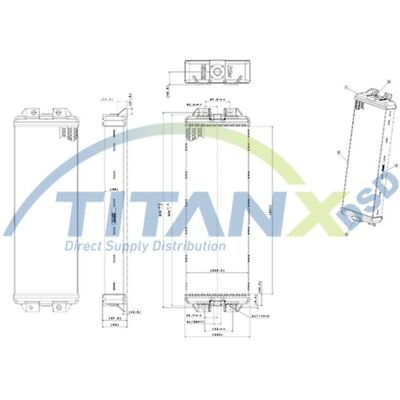 Öljynjäähdytin, Moottoriöljy Titanx Ox609001 Öljynjäähdytin, Moottoriöljy Titanx Ox609001