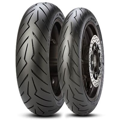 Pirelli Diablo Rosso Scooter 120/70r15 Tl, Maantiekrengas Edessä Pirelli Diablo Rosso Scooter 120/70r15 Tl, Maantiekrengas Edessä