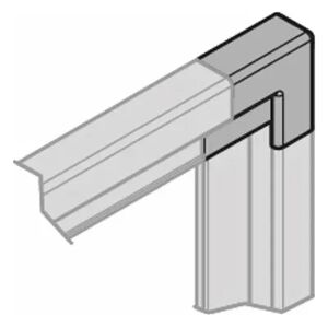 HÜPPE 2-fold butt corner cap for EasyStyle wall cladding ES0206123