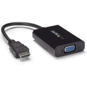 Startech Hdmi To Vga Video Adapter With Audio For Laptop / Ultrabook Videomuunnin Hdmi Uros Micro-usb Type B, Mini-phone 3.5 Mm, Vga Naaras Musta