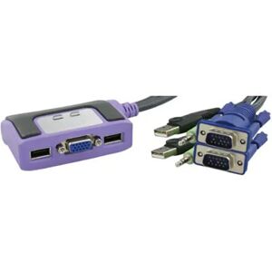 Aten 2-Porttinen Usb Vga/audiokaapelin Kvm-Kytkin (0,9 M)