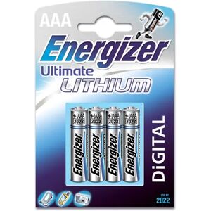 Energizer Battery Ultimate Lithium Aaa/lr03 4-pack