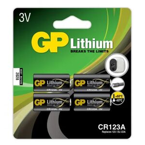 Gp Battery Lithium Cr123a-c1 3v 4-pack