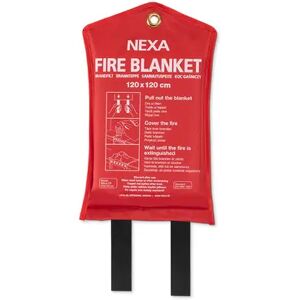 Nexa Fire Blanket Fb-120rm Silicone 120x120cm Red